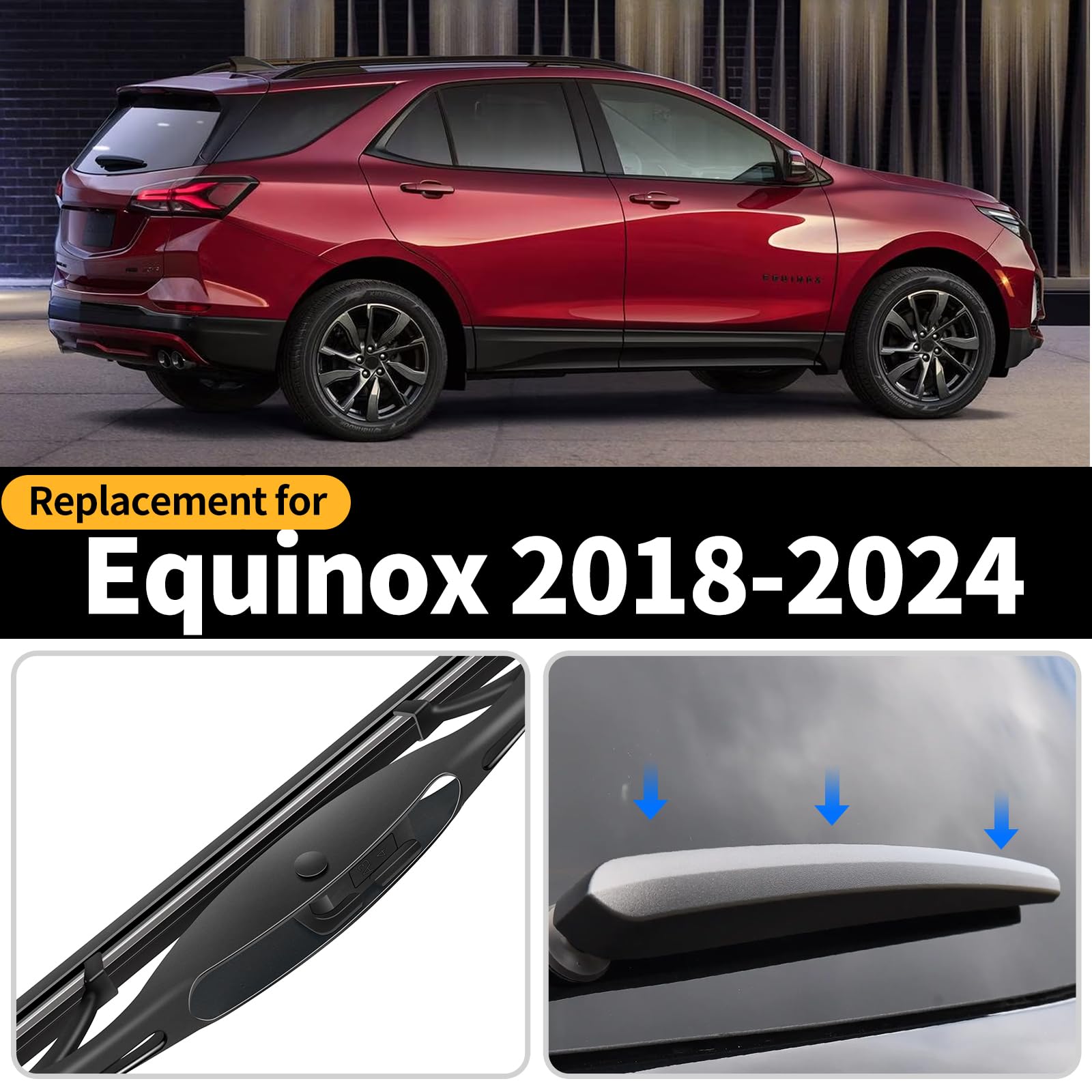 Kit Braccio E Spazzola Tergicristallo Posteriore Per GMC Terrain Chevy Equinox 2010-2017