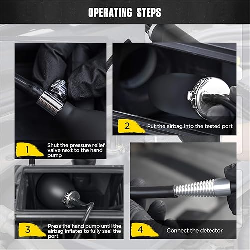 Miniatura 8 de Detector de fugas de humo automotriz, máquina de humo EVAP con adaptador de entrada fácil