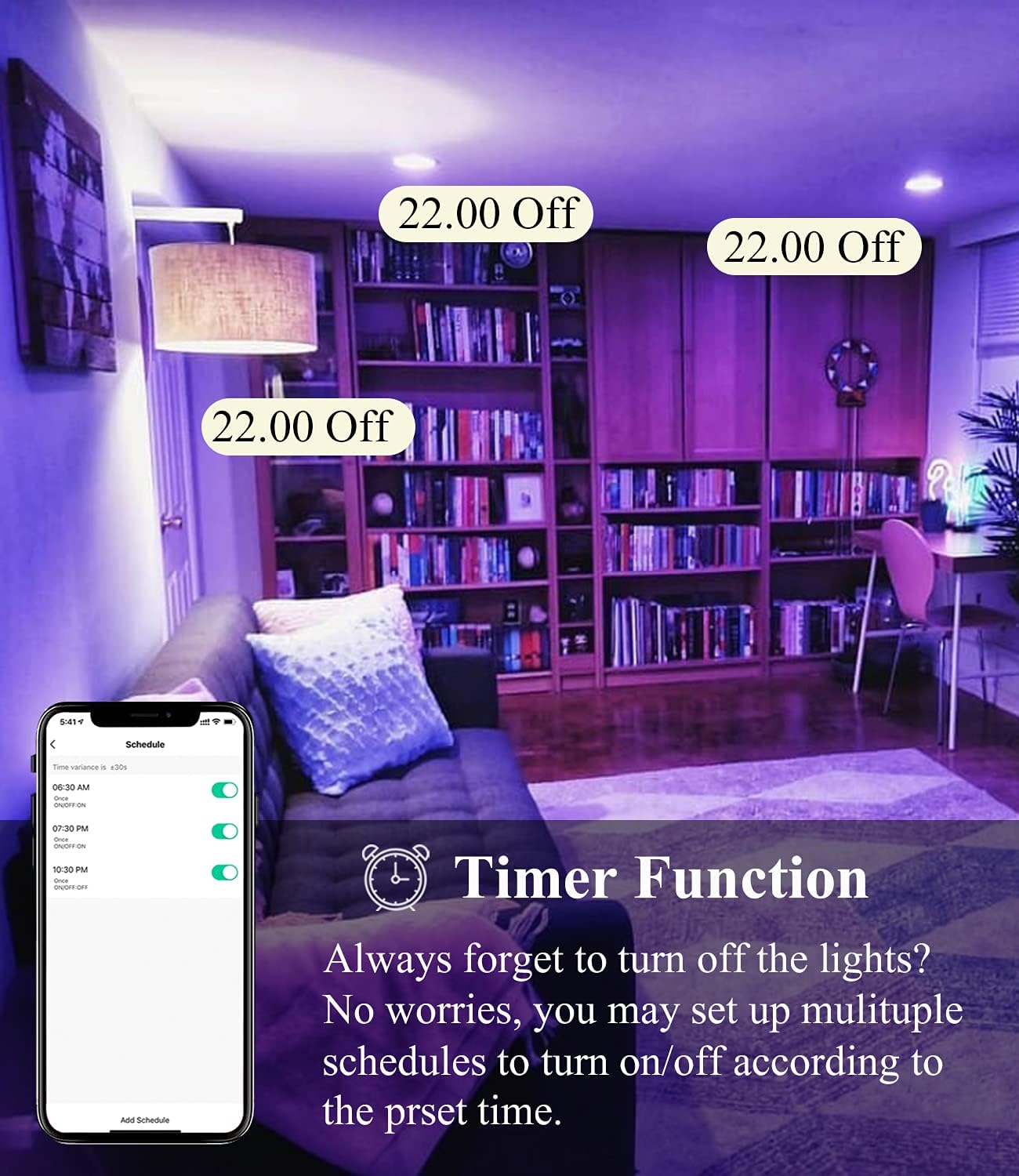 CMARS Smart Light Bulbs, GU10/MR16 Smart Bulb Work with Alexa Google Home Siri Shortcut, Dimmable RGBCW Color Changing Light Bulb, 4W WiFi Track Lighting and Range Hood, No Hub Required