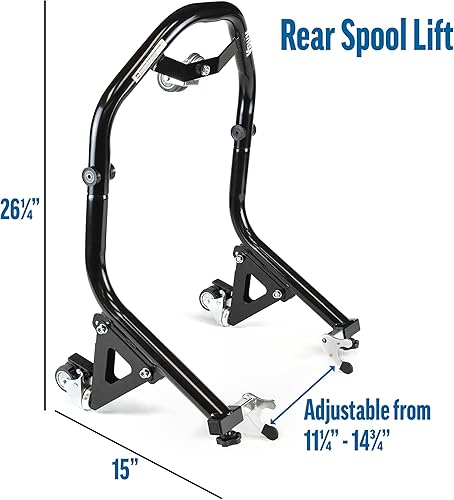 Miniatura 6 de Soportes de elevación para motocicleta con ruedas Dolly, horquilla delantera y accesorios de elevación de carrete trasero, compatibles con Suzuki