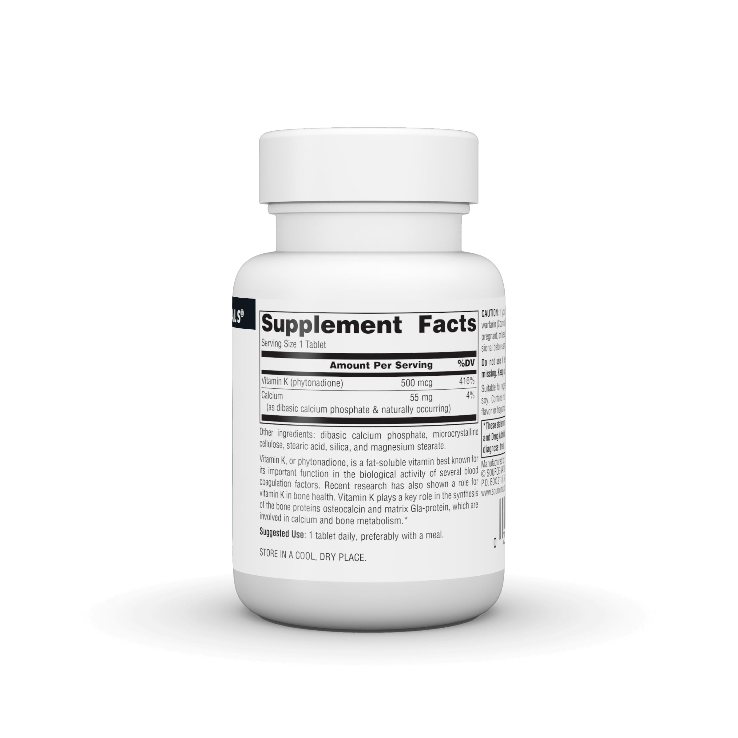 Source Naturals Vitamin K - 500 mcg - 100 Tablets — Amazon image 3