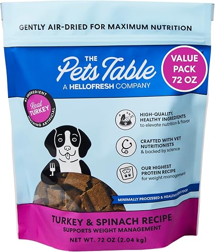 The Pets Table Turkey & Spinach Air-Dried Dog Food, 72-Ounce Bag