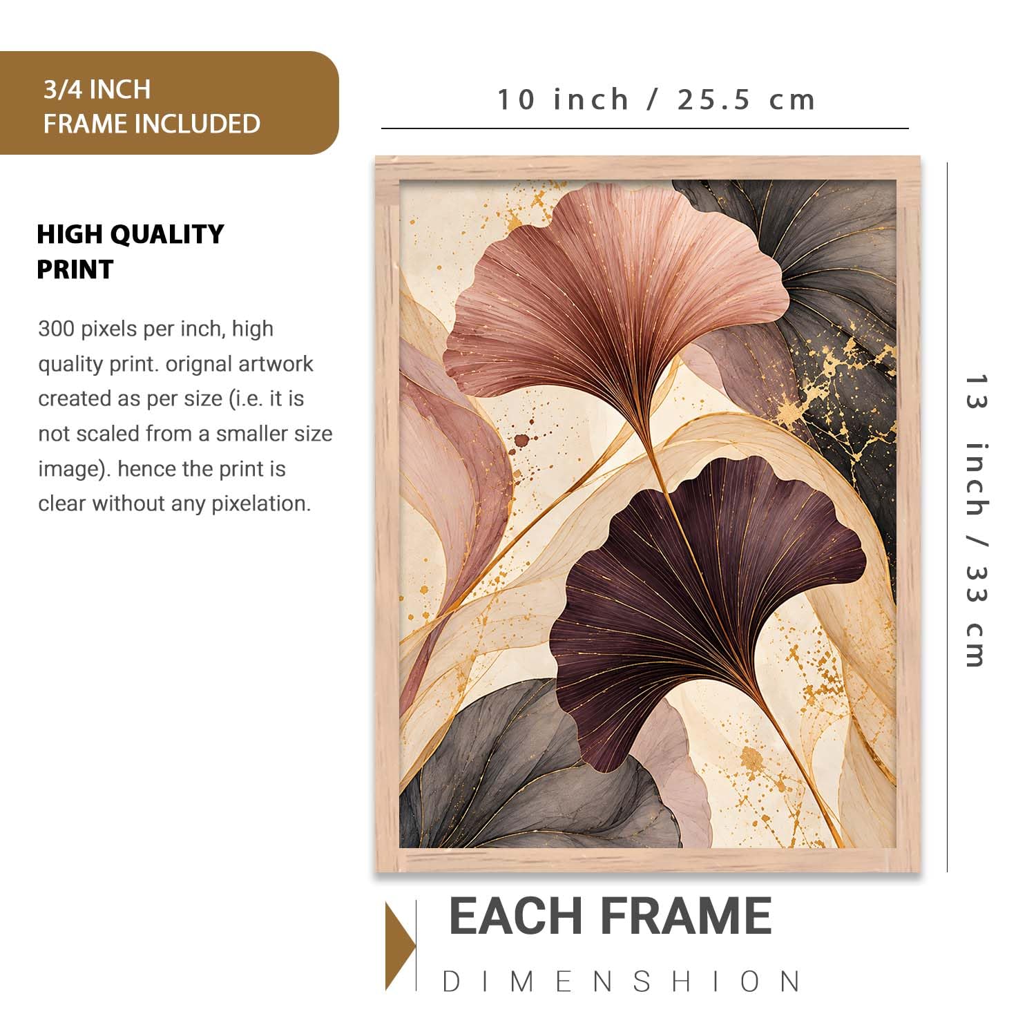 BOHO Wall Art Frames - Minimalist Home Decor -2 BOHO Wall Art Frames - Minimalist Home Decor -2