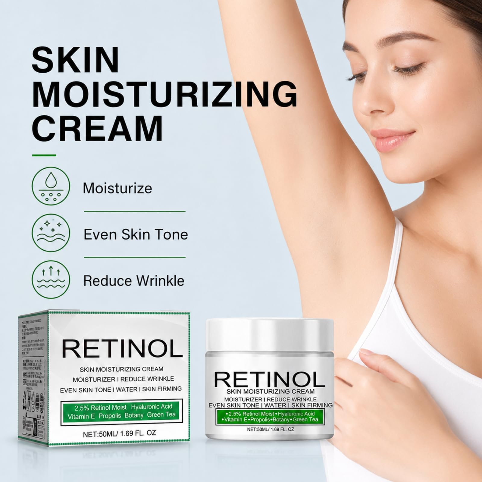 Brightening Retinol Cream Nourishes, Fades Dark Spots for Body Joints | Retinol Multi-Purpose Moisturizer for Body Dark Spots, Nourishes Repairs & Brightens Knees, Armpits and Intimate Areas