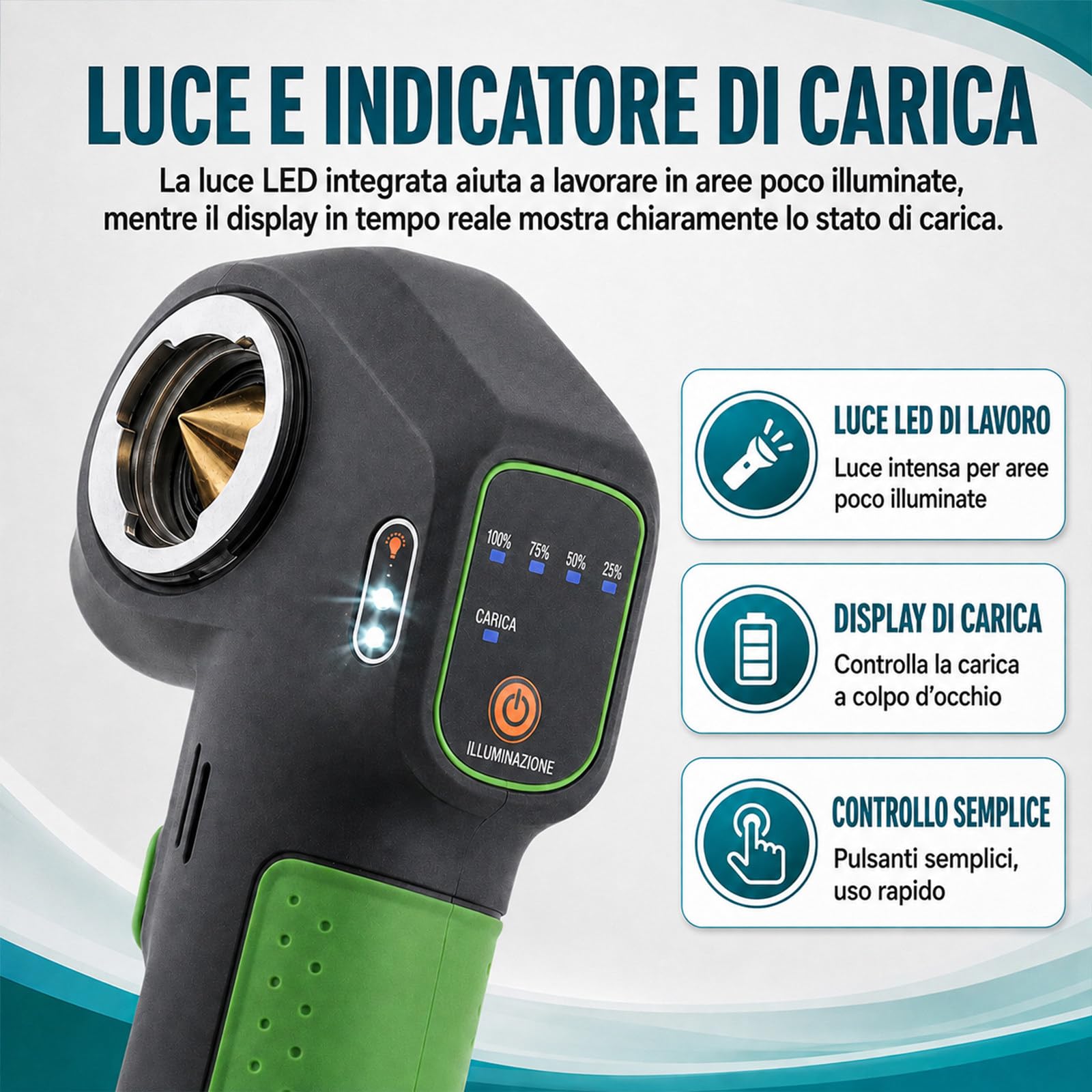 Kit Cartellatrice Tubi Rame, Elettrica 45°, 5 Misure