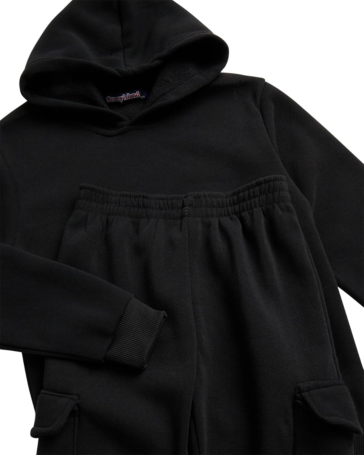 Coney Island Boys Sweatsuit Set - 2 Piece Athletic Soft Fleece Pullover Hoodie Sweatshirt and Cargo Sweatpants for Boys - Image 3