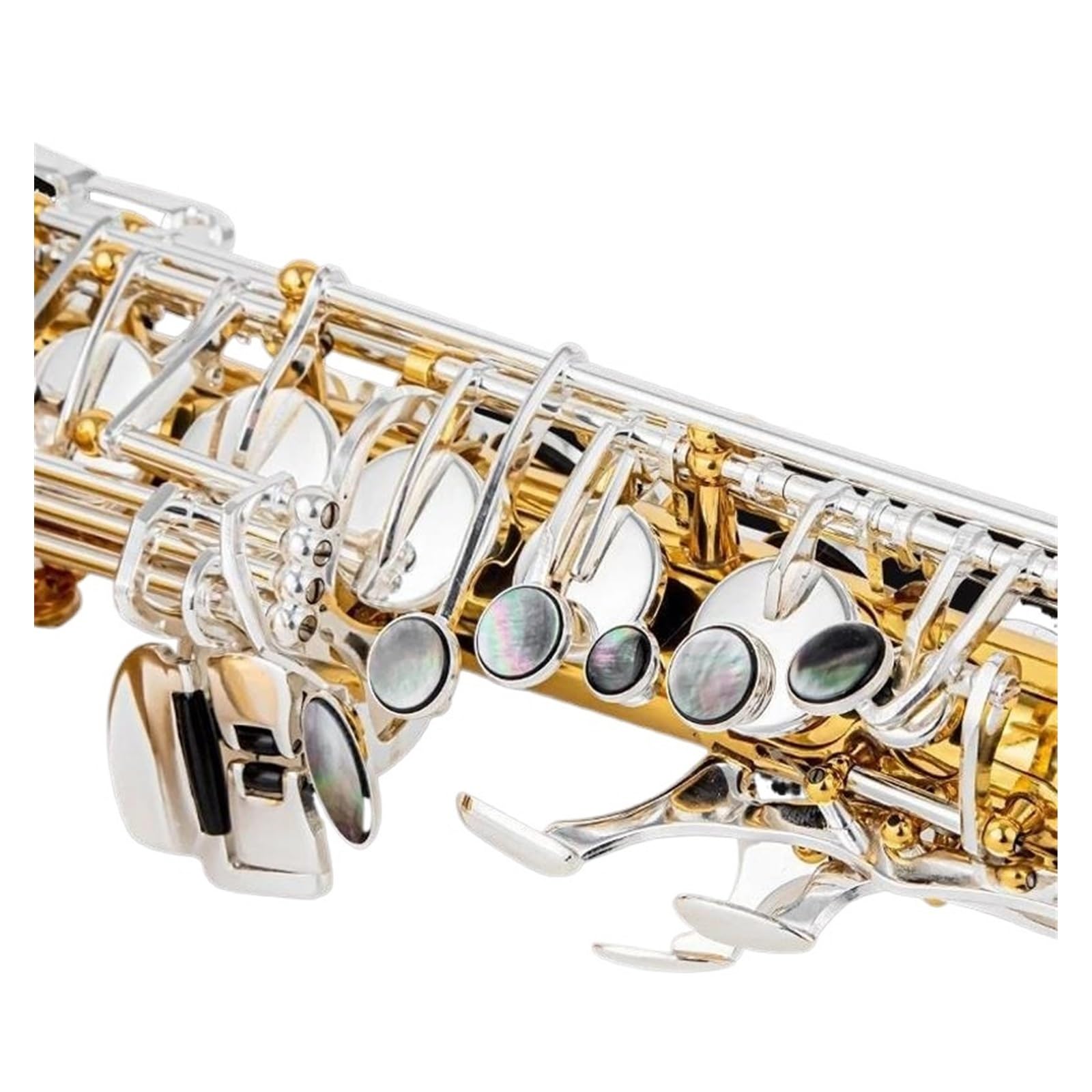 Sassofono Contralto In Mib Strumento In Ottone Placcato Argento E Oro Con Scatola Sassofono