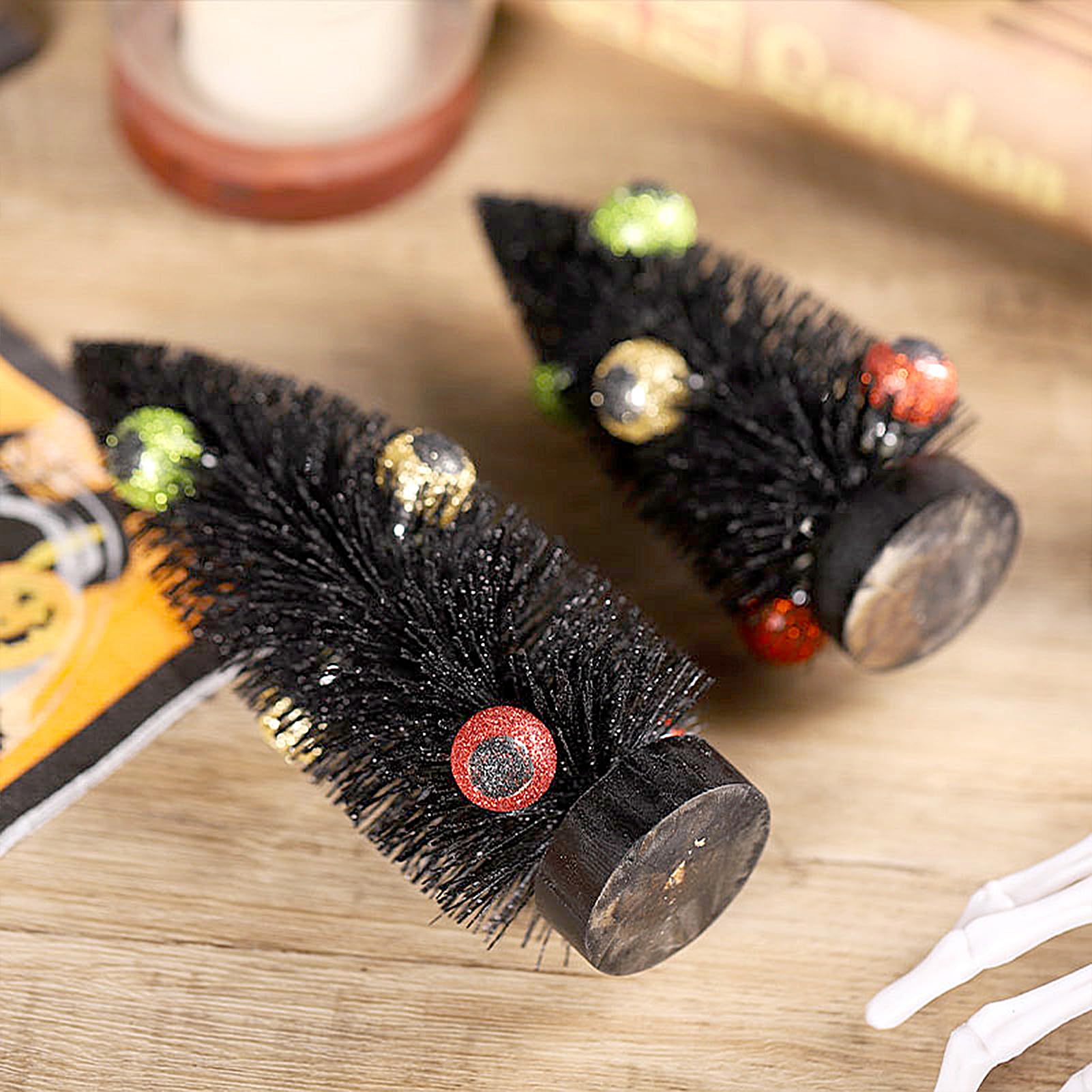 Amazon.co.jp: YLSZHYR ブラックハロウィンツリー、テーブル用ミニ