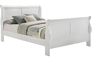 Coaster Home Furnishings Louis Philippe Full Size Sleigh Bed in White