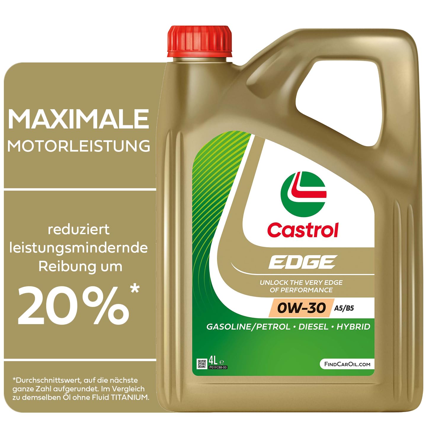 Castrol EDGE 0W-30 A5/B5 Motoröl, 4L