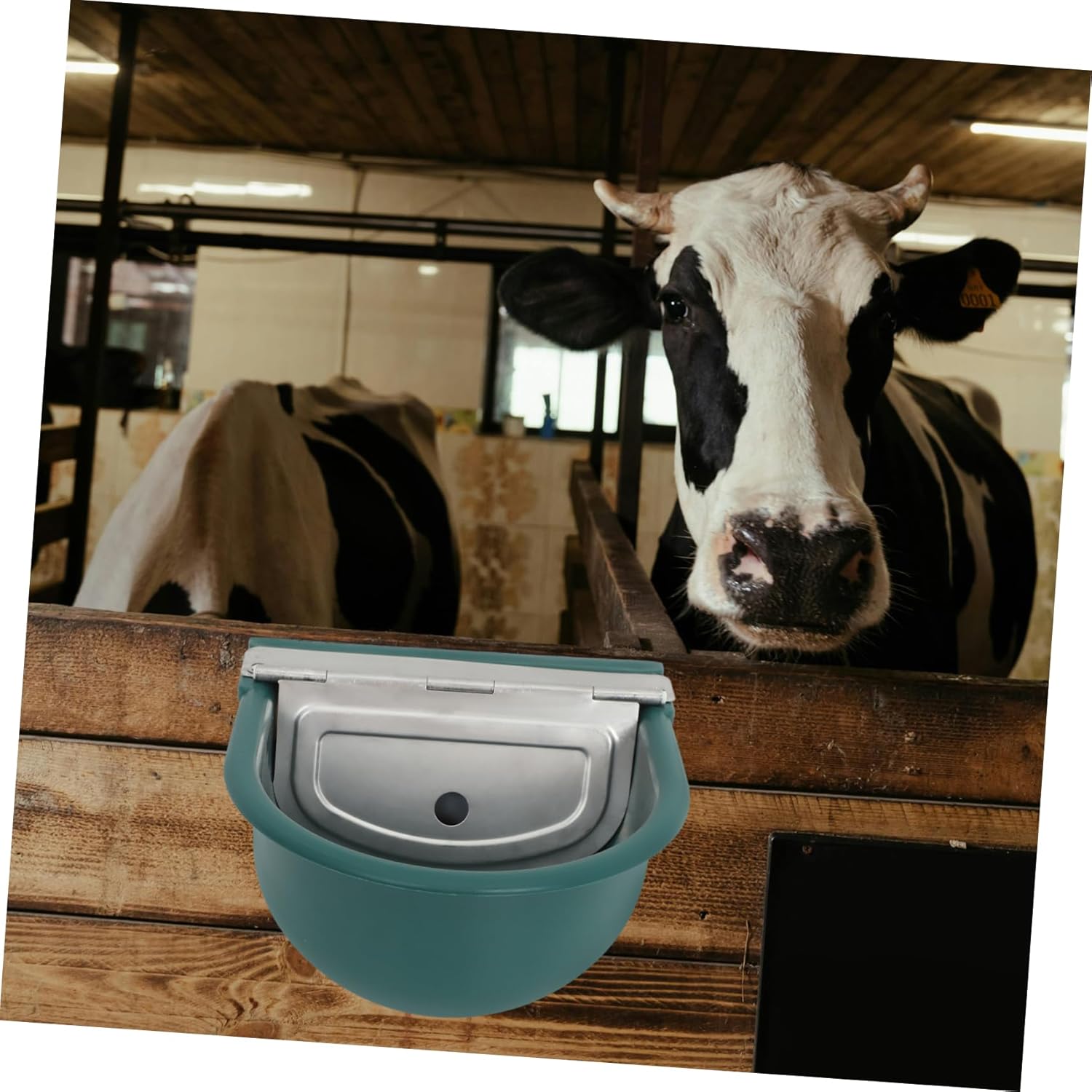 HANABASS Automatic Cattle Water Bowl with Float Valve Easy to Install Plastic Water Trough for Livestock Suitable for Cows Horses and Sheep Low Maintenance Farm Waterer