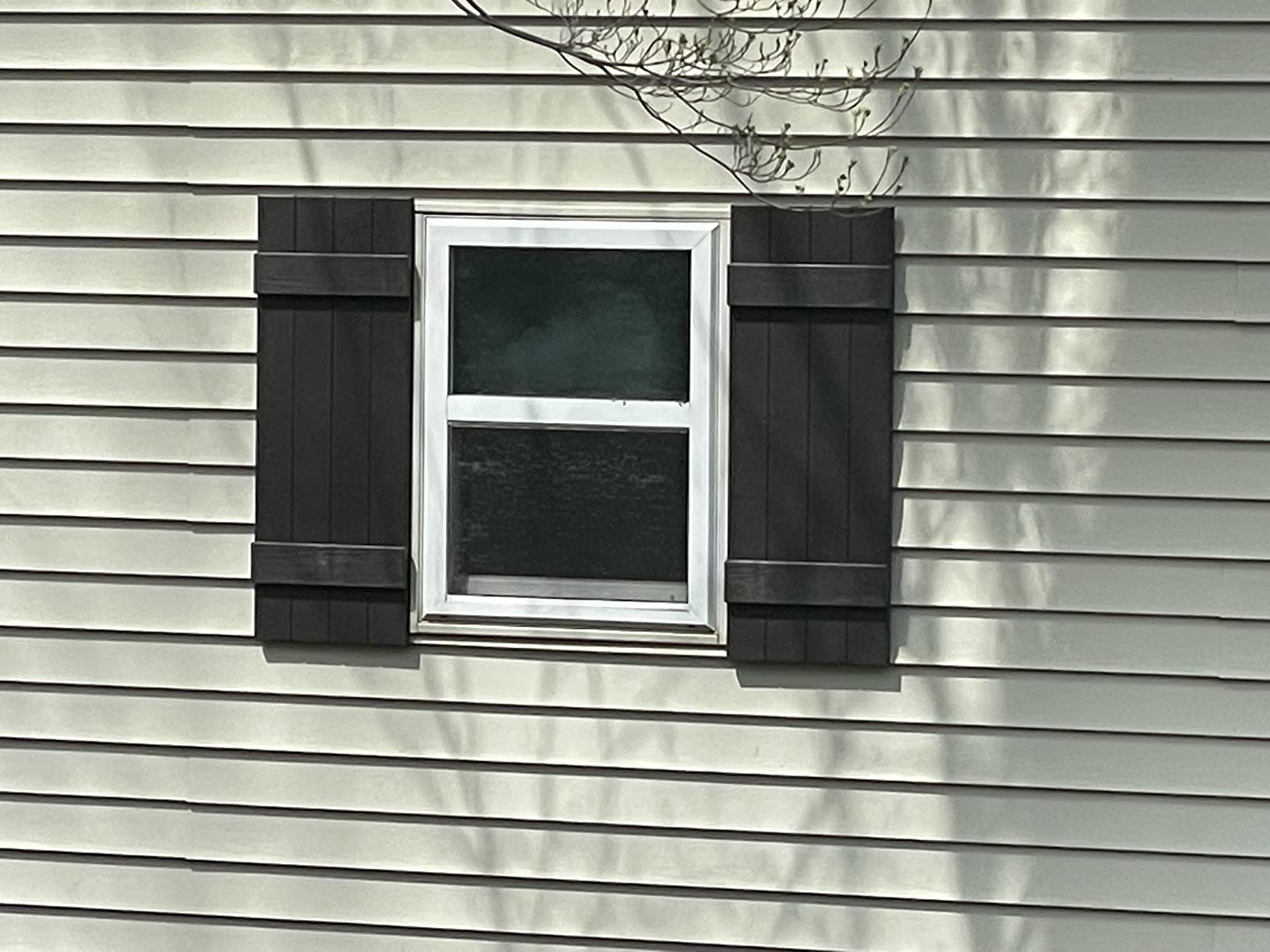 8/mo Finance Polaris Homeside 4 Board and Batten Joined Vinyl Shutters (1 Pair) 141/2in. x