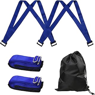 Moving Straps, 2 Person Furniture Shoulder Lifting Straps and Moving System, Lift, Carry Furniture, Mattress, Appliance, Heavy Object Without Back Pain Great Tool for Moving Bulky Items (Blue)