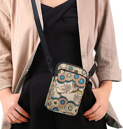 Miniatura 3 de Small Crossbody Bags with Zipper and Multiple Shoulder Strap, Waist Bag for Women Men