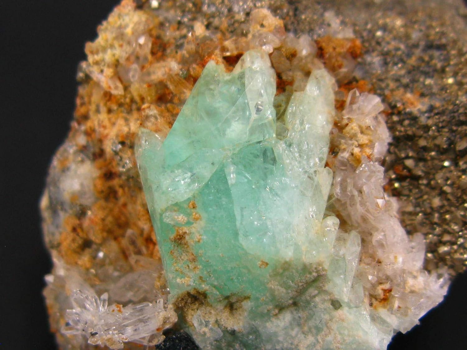 The Russian Stone Very Rare Phosphophyllite Crystal From Bolivia - 2.0" Hair Clip, Green, Solid, 5.1 x 3.4 x 3.0 cm, 1 Count, Female, All Genders, All Ages