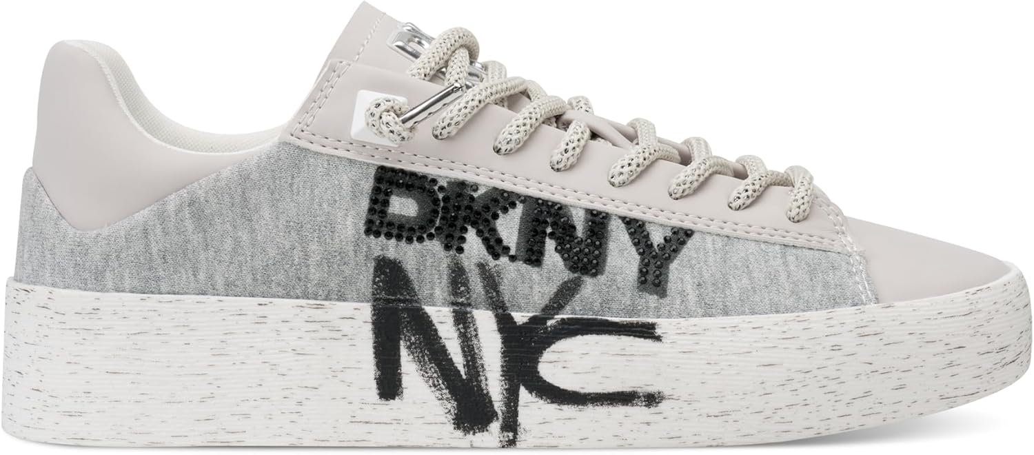 DKNY Womens Ginali Everyday Lace Up Platform Sneaker - Image 7