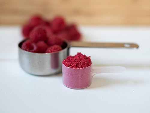 Miniatura 8 de KOYAH - Frambuesa orgánica en polvo 30 porciones (1 cucharada = 15 frambuesas), liofilizado, polvo de bayas enteras, equivalente a 450 frambuesas