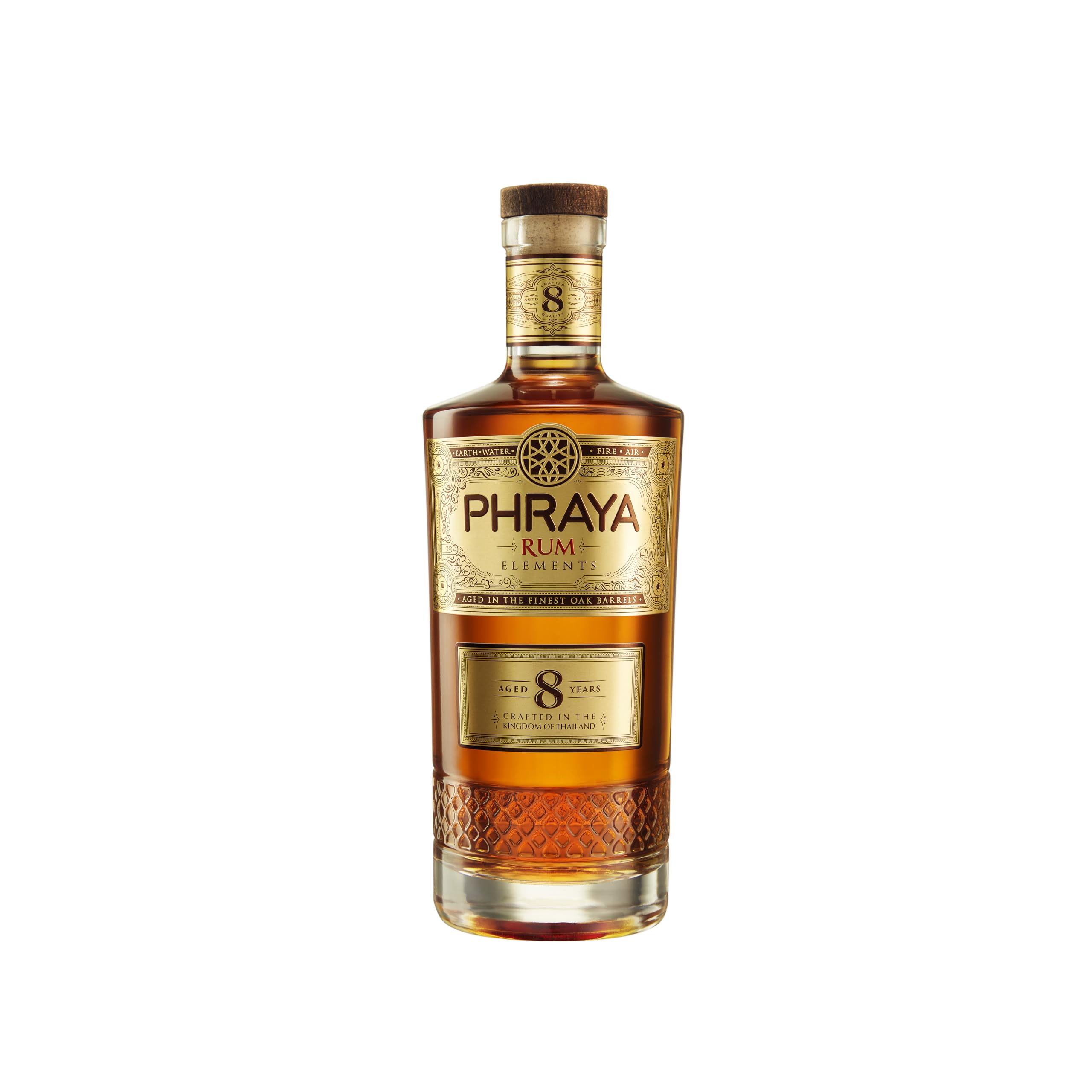 PHRAYA RUM 8 YEARS | Thailand | 8 Jahre in Ex-Bourbonfässern gereift | Kokosnuss, Vanille, Toffee, Honig | Award Winner | 700 ml | 40% Vol.