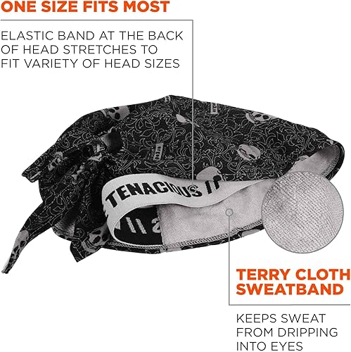 Miniatura 3 de Ergodyne Chill Its 6615 - Bandana de alto rendimiento Do Rag - Banda para el sudor de tela de rizo