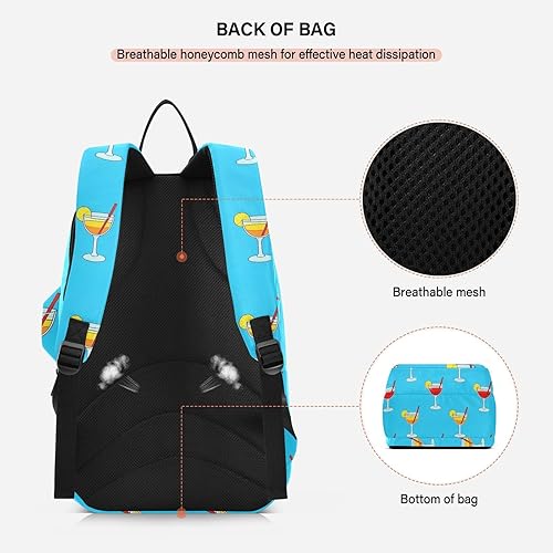 Miniatura 4 de Mochila de tenis para adultos transpirable verano limón bebida azul deportes tenis bádminton bolsa para mujeres hombres raquetas de tenis para