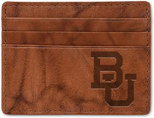 Rico Industries Cartera de cuero con relieve estándar de la NCAA