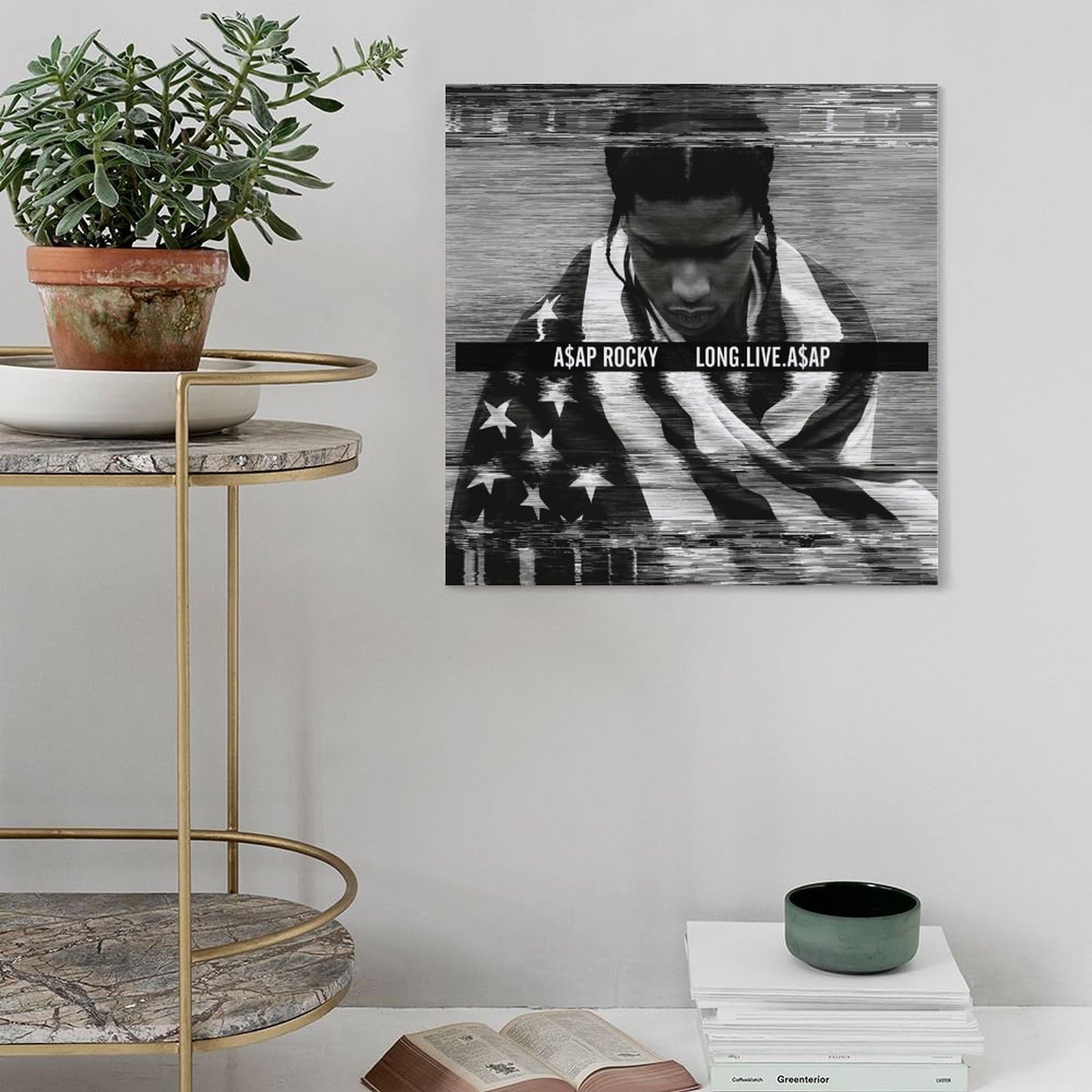 Szzmyo ASAP Rocky Live. Love ASAP Album Poster sur toile - Peinture décorative esthétique moderne pour chambre à coucher et salon - 40 x 60 cm - Style cadre