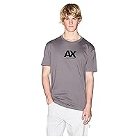 Armani Exchange Maglietta a Maniche Corte da Uomo, con Logo Rotondo