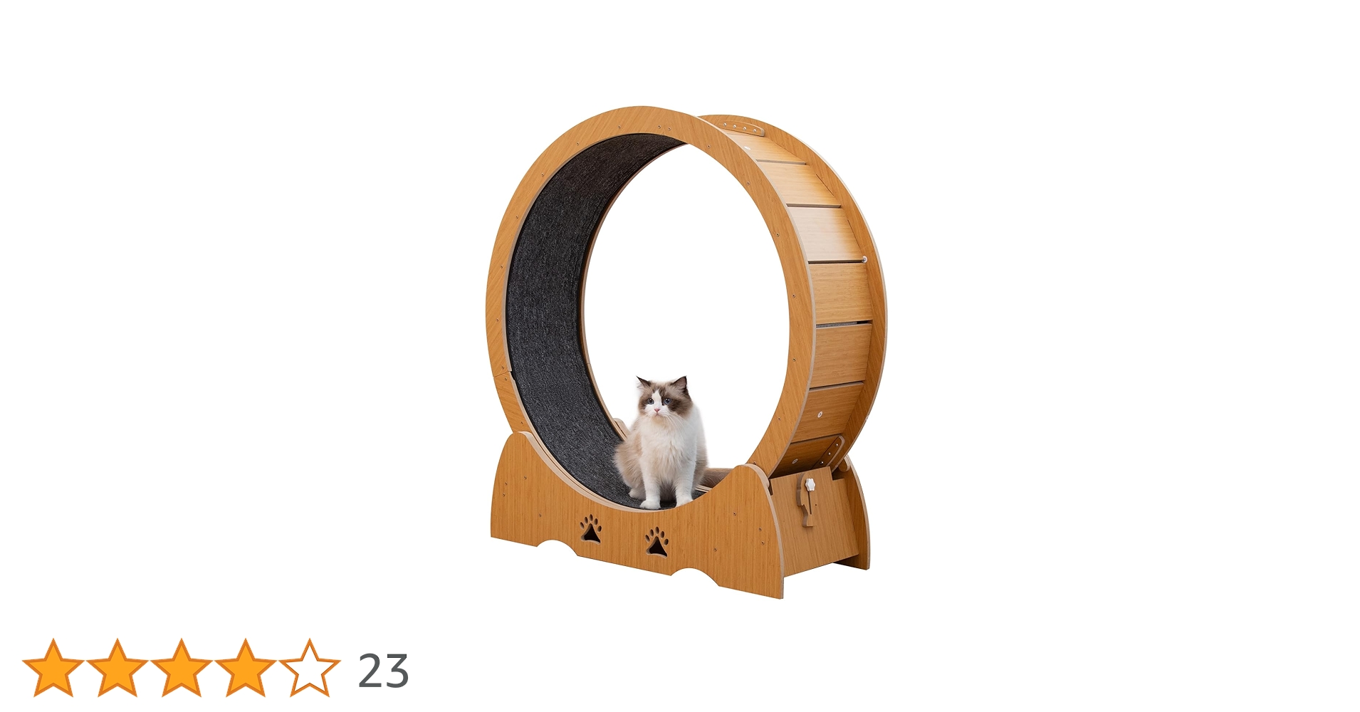 Amazon | PETTOM 木製キャットホイール ネコ用 ルームランナー