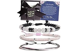 Mom to Daughter Rose Quartz Bracelet: Meaningful Morse Code Jewelry