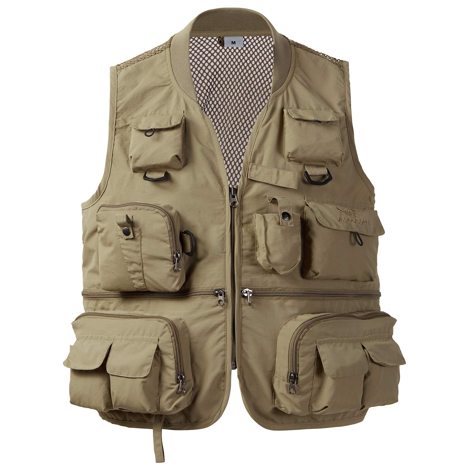 BASSDASH Versatile Men's Women's Fishing Photography Vest with Mesh Back 6 Sizes