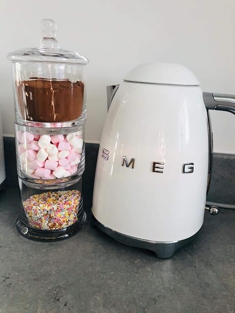 3 Tier Decorative Glass Jar - Suitable for Storing Cakes, Sweets & Pastries