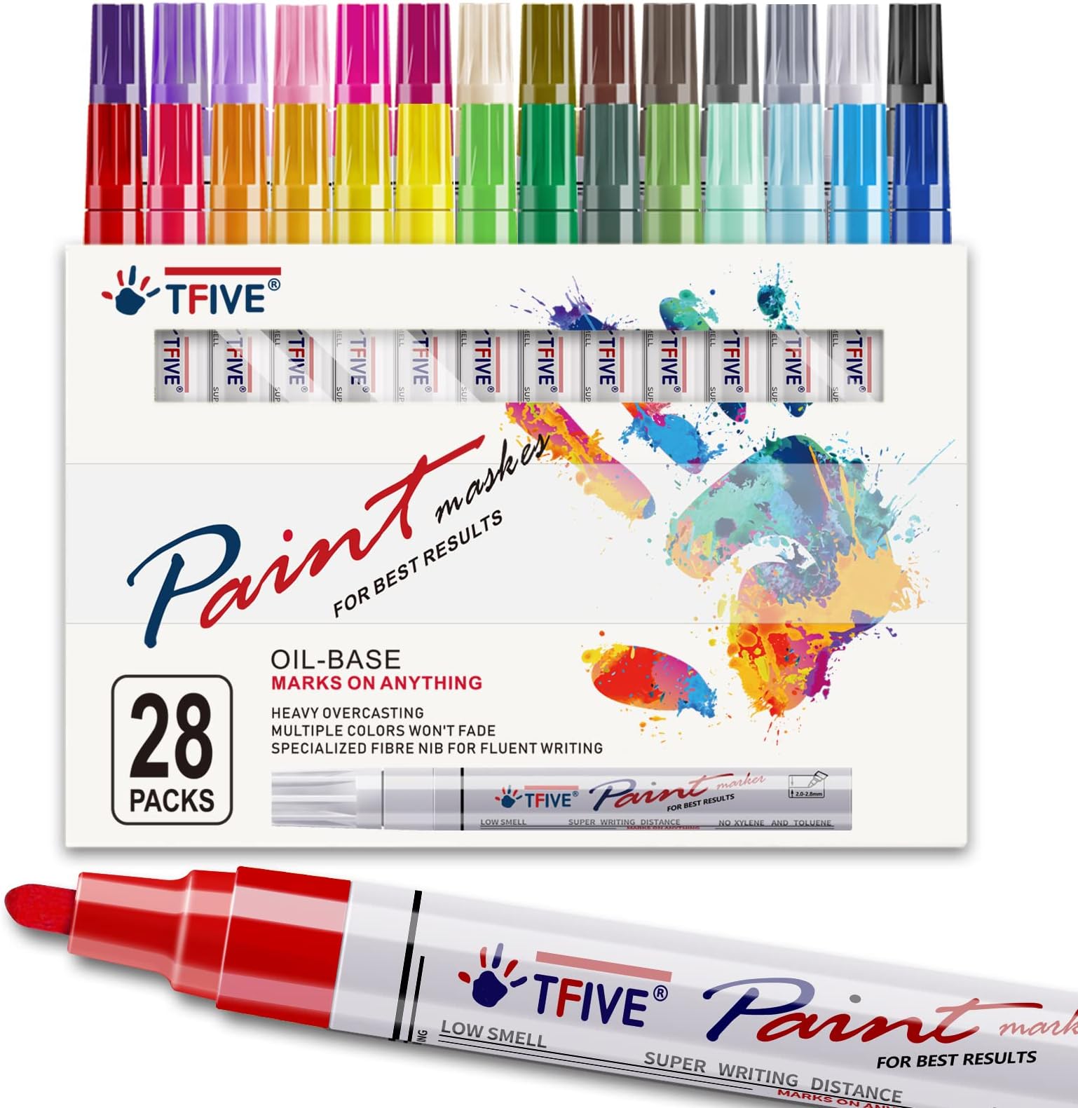 AROIC Paint Pens for Rock Painting 48 Pack.Write On