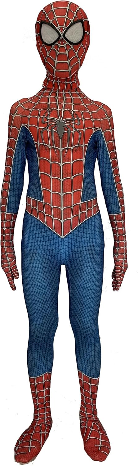 slhiewaly Superhero Jumpsuit 3D Style Halloween Costume For Kids