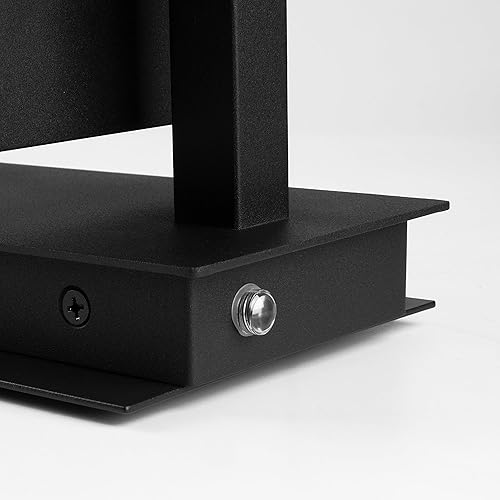 Vista 48 de Lámparas modernas para exteriores del atardecer al amanecer, aplique de pared exterior de 15 pulgadas, luz de porche, lámpara de pared negra