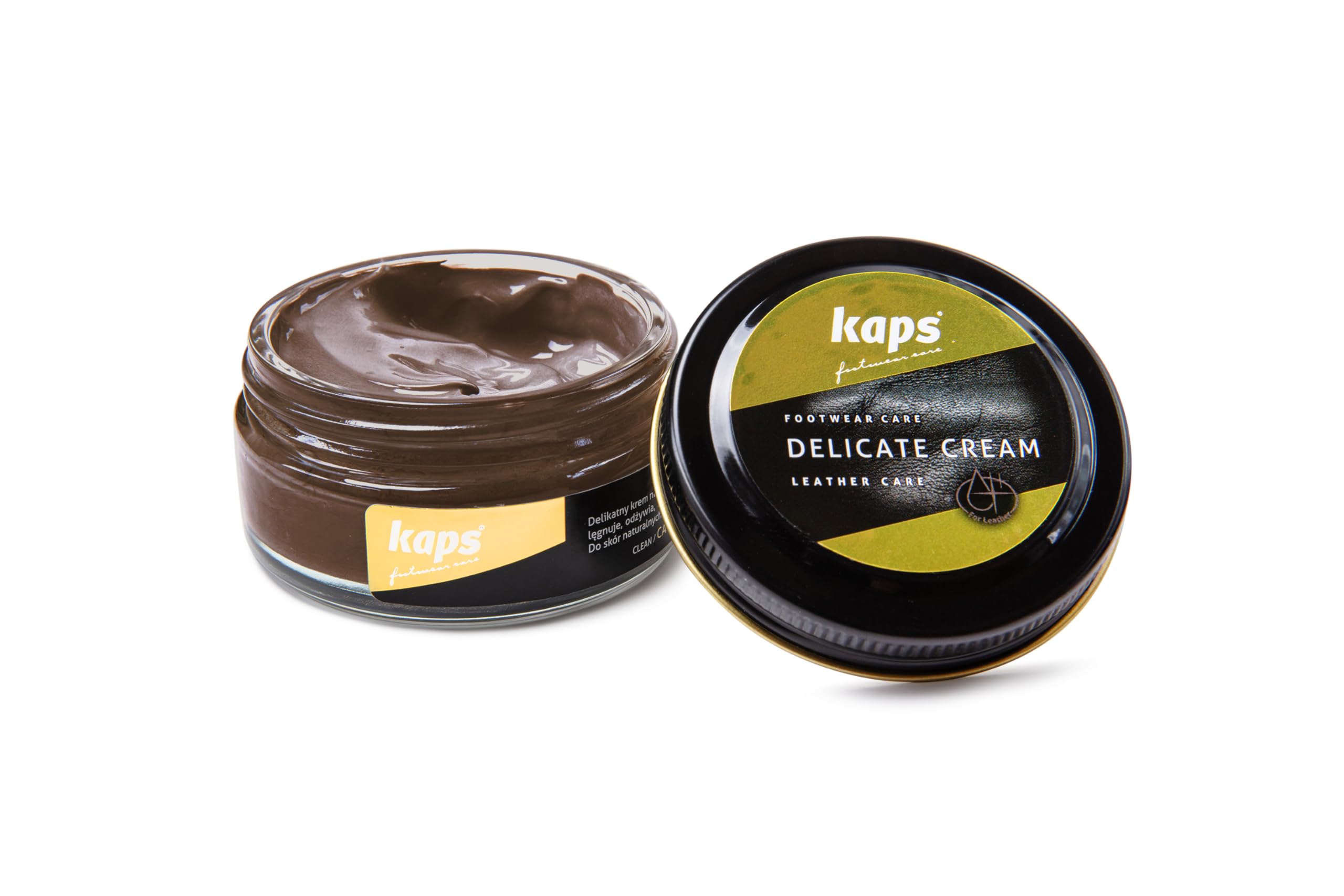 Kaps Leather Shoe Cream - Shoe Care Polish and Colour Conditioner | Refreshes Appearance | For Boots, Handbags, Furniture | Intensive Leather Care and Nourishing | 70 + Shades 50ml — view 27