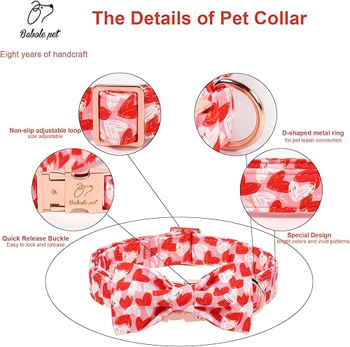 Miniatura 247 de Collar de perro con bandera estadounidense con pajarita, collar patriótico para perros pequeños, medianos y grandes, talla XS