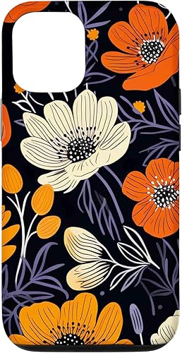 Funda para iPhone 13 Pro Cute Autumn Flower Fall Pumpkin Case