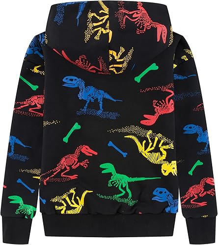 Miniatura 2 de TLAENSON Sudaderas con capucha de dinosaurio para niños y niñas, sudadera con capucha para niños pequeños