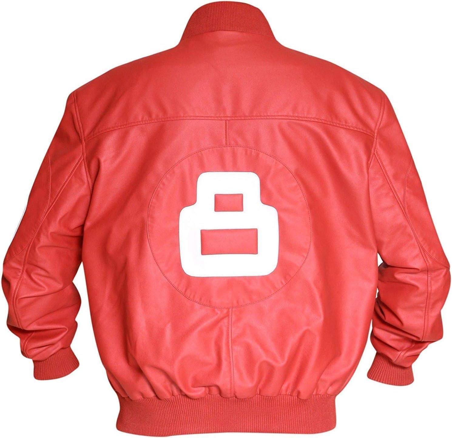 Hifa 8 Logo Pool Ball Billiard Cue Bomber 90's Retro Varsity Baseball Faux Leather Jacket For Men & Women