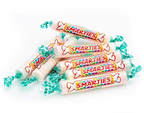 Miniatura 6 de SMARTIES TROPICAL - Rollos de dulces de 2 libras  Smarty Candy Bag a granel  Surtido de sabores tropicales afrutados, sin gluten, apto para veganos,