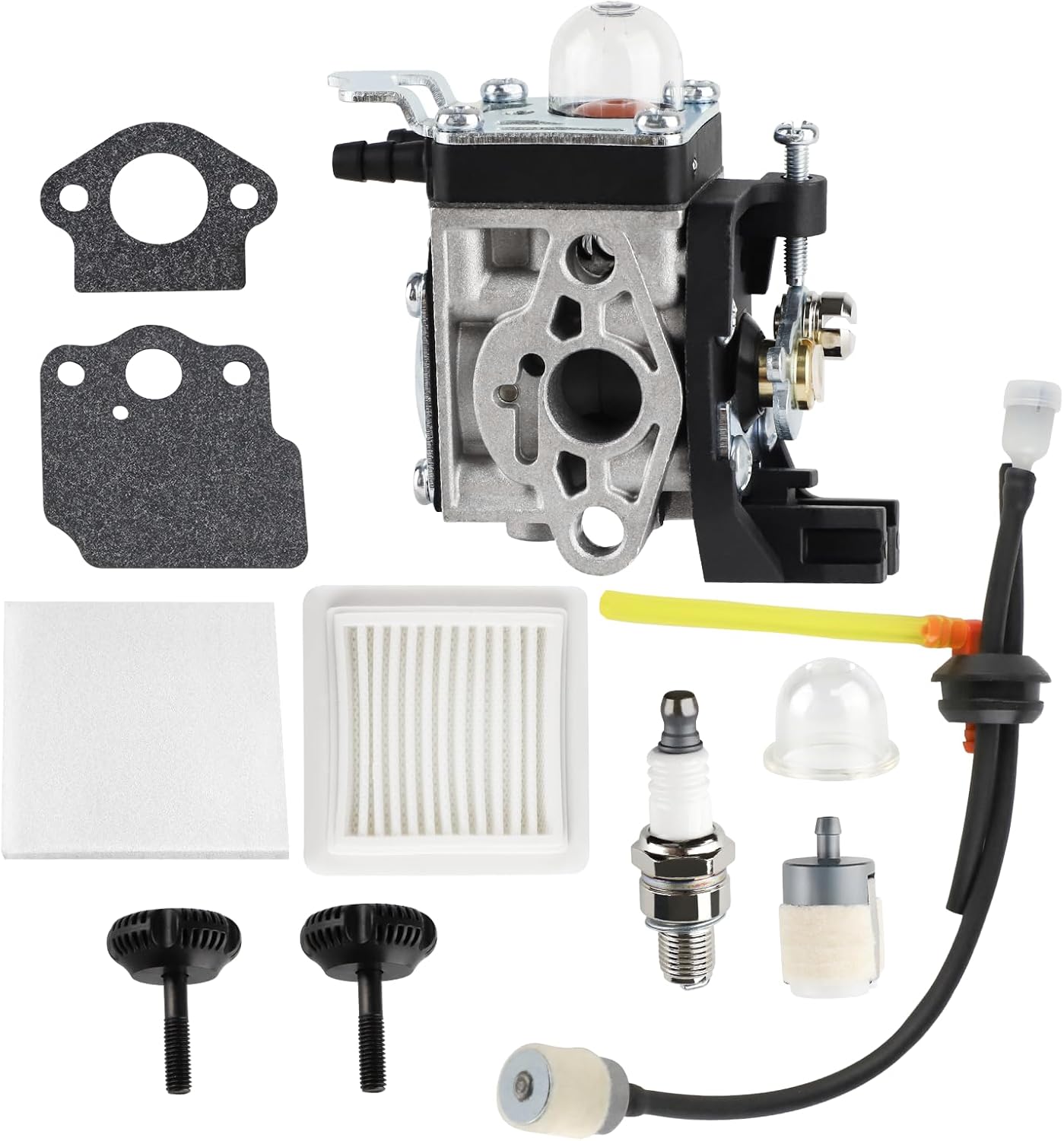 SRM 2620 Carburetor for Echo SRM-2620 SRM-2620T SHC-2620 PAS-2620 Trimmer Parts A021004601 for Shindaiwa T262 C262 LE262 Weedeater Trimmer with SRM 2620 Air Filter Fuel Line Knob Tune up Kit