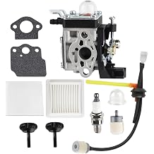 SRM 2620 Carburetor for Echo SRM-2620 SRM-2620T SHC-2620 PAS-2620 Trimmer Parts A021004601 for Shindaiwa T262 C262 LE262 Weedeater Trimmer with SRM 2620 Air Filter Fuel Line Knob Tune up Kit
