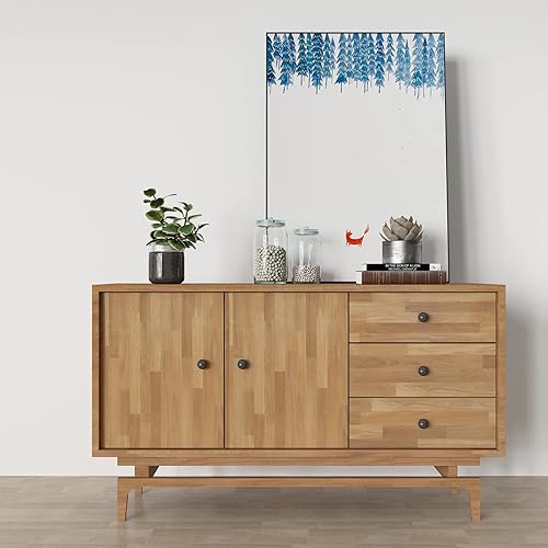 Miniatura 7 de CRE8TIVE Papel tapiz de madera marrón con bloques de carnicero, papel tapiz de madera para despegar y pegar, extraíble, impermeable, tablón de