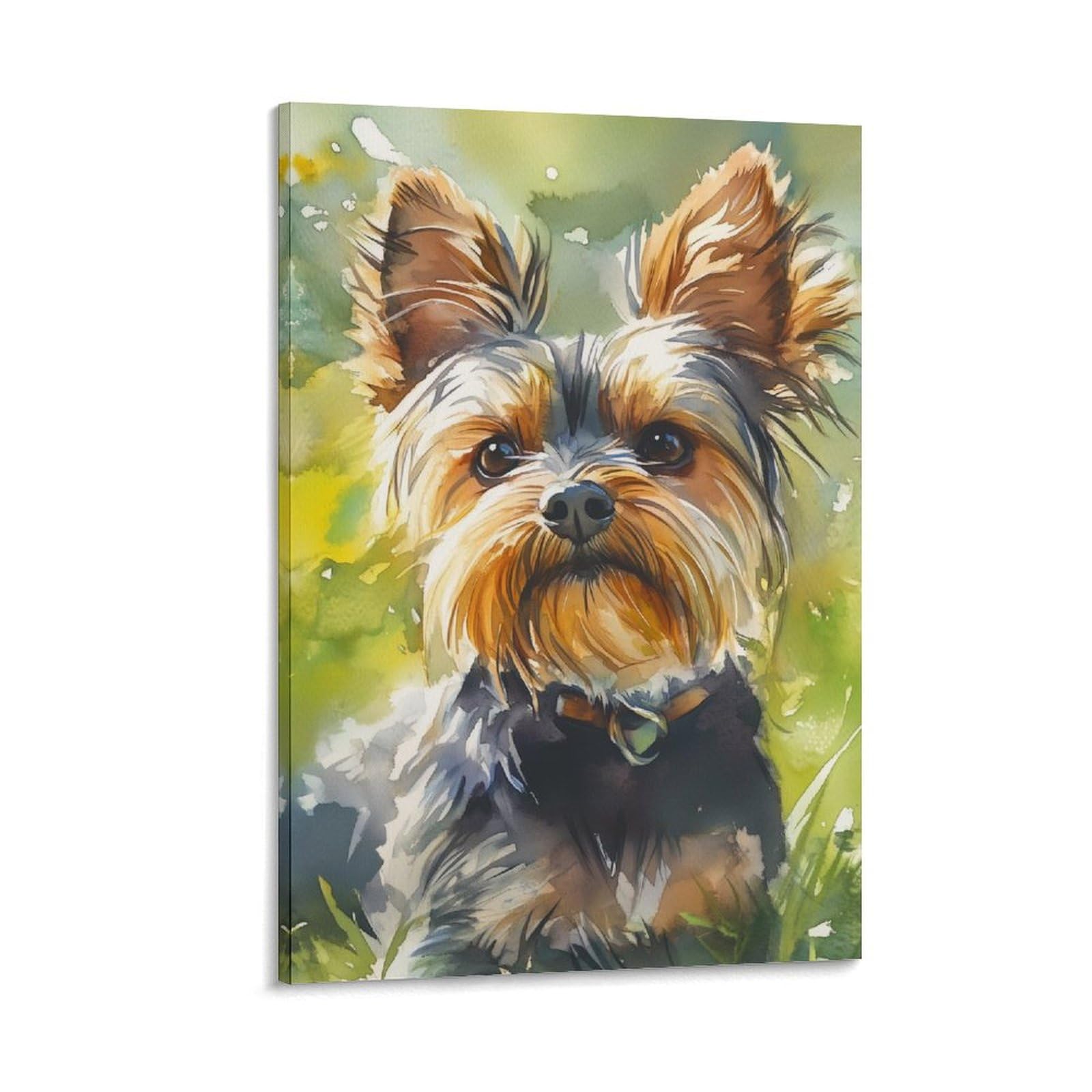Tableau Yorkshire Terrier impression sur toile premium affiche deco murale 30x45cm - 6