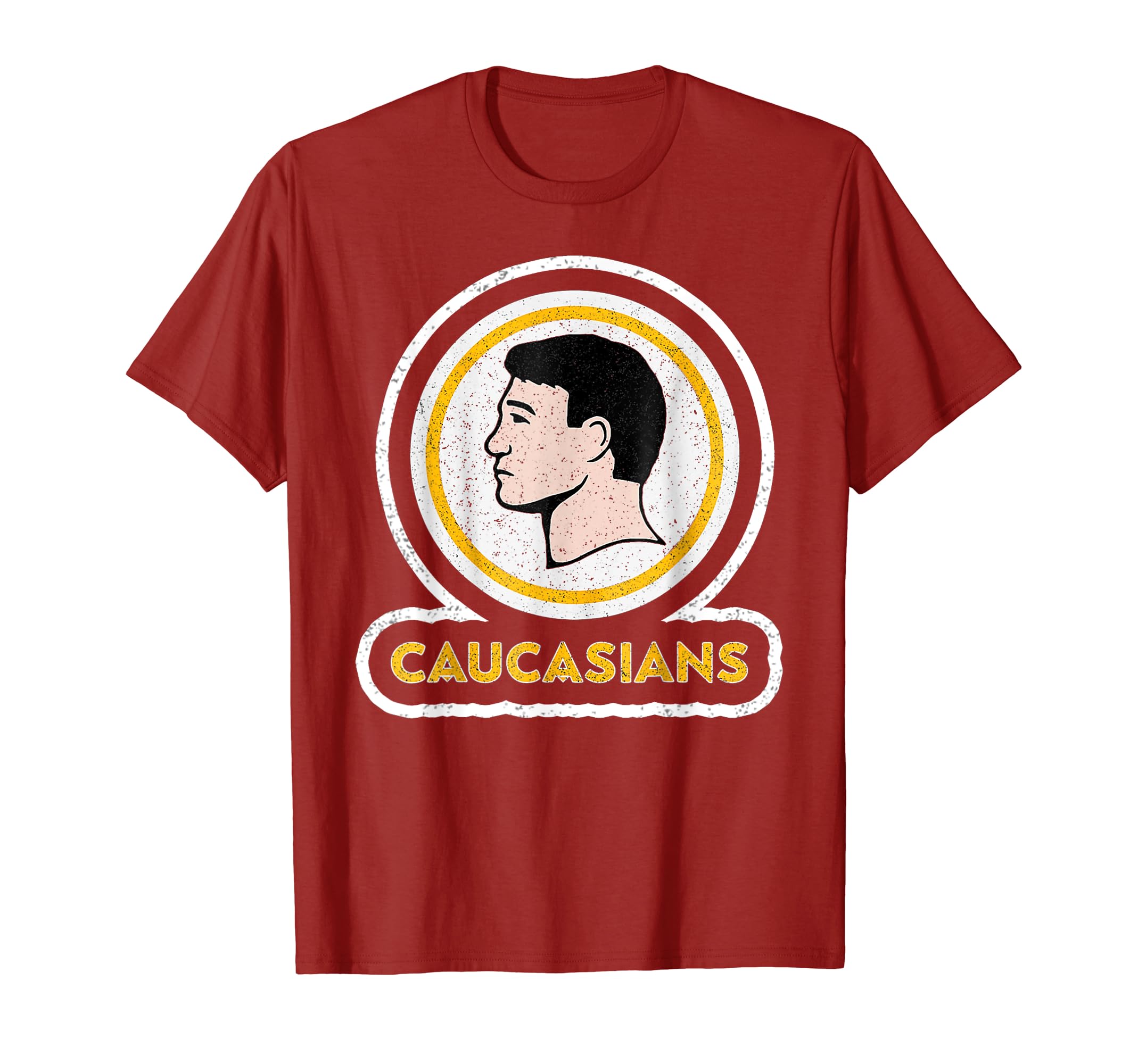 Caucasians Funny Vintage Caucasians Pride T-ShirtOEKO-TEX STANDARD 100
