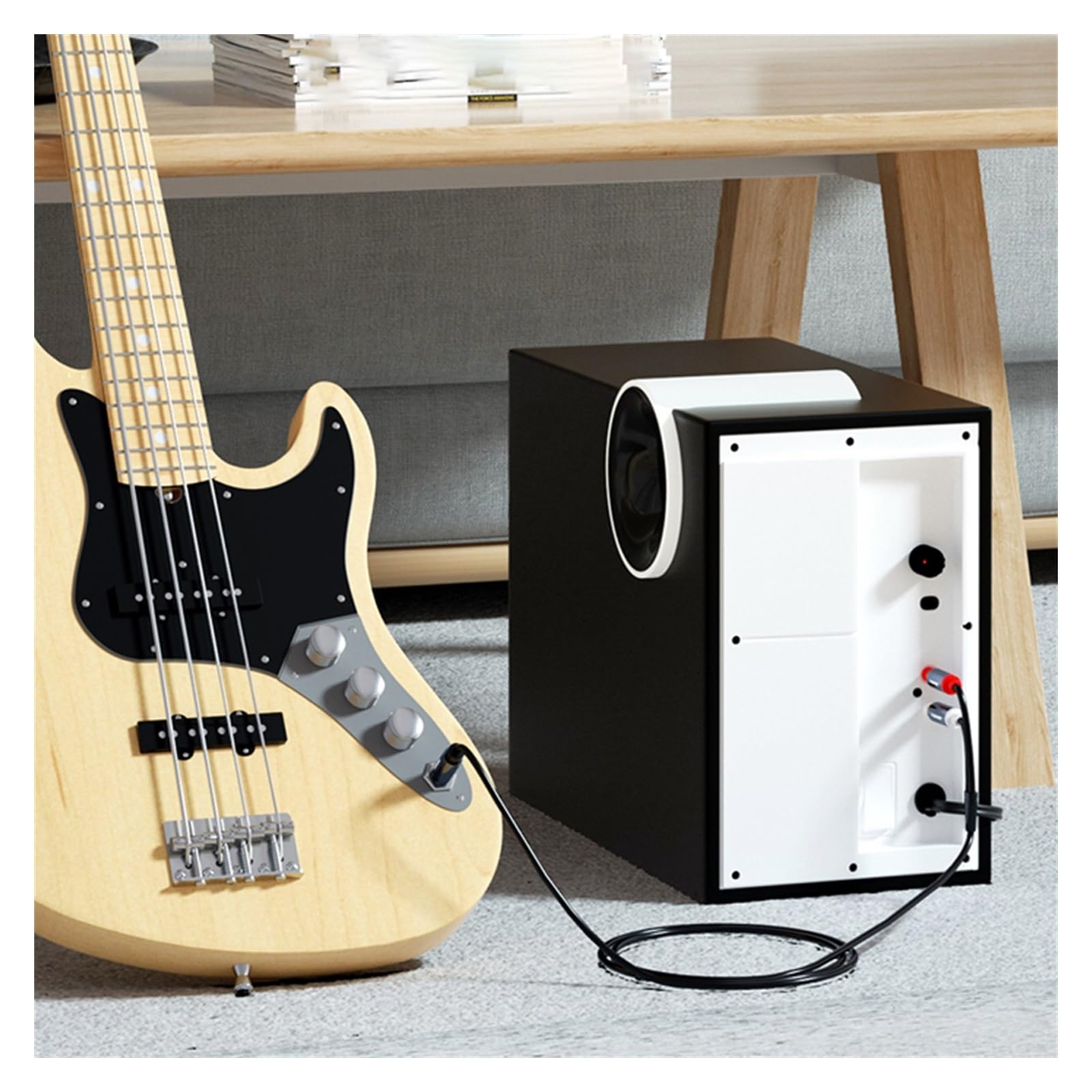 Cavo audio per strumenti per chitarra da 6,5 ​​a Double Lotus Uno a due Convertitore a tre core da 6,35 mm di grandi dimensioni Chitarra Audioper ConnettoriCavo Audio Er Chitarr (Size : 300cm)