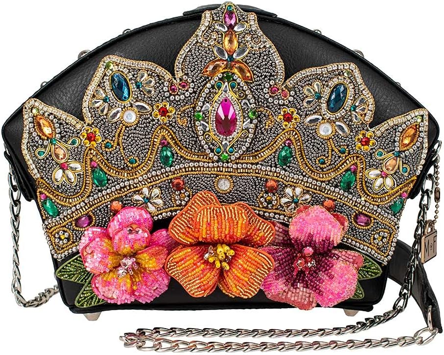 Mary Frances womens Princess Crossbody Crown Handbag Shoulder Bag, Multi, One Size US