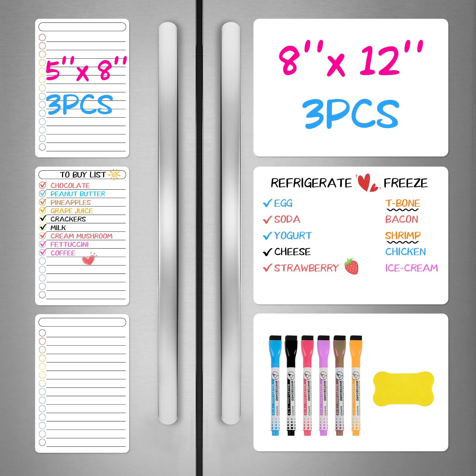 Tableau magnétique effaçable à sec premium pour un aménagement de cuisine moderne - 8