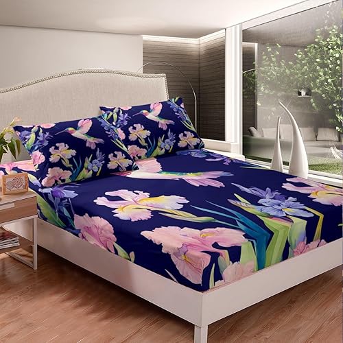 Miniatura 9 de Erosebridal Sábana bajera ajustable de gatos de dibujos animados en blanco y negro para adolescentes y niños, juegos de ropa de cama kawaii con