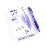 Pentel Icy Automatic Pencil, (0.5mm), Violet Barrel, Box of 12 (AL25TV) – view 1